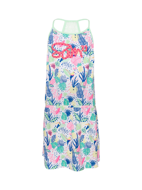 Sam 73 Rožnato-modre vzorčaste dekliške obleke SAM 73 Lemo