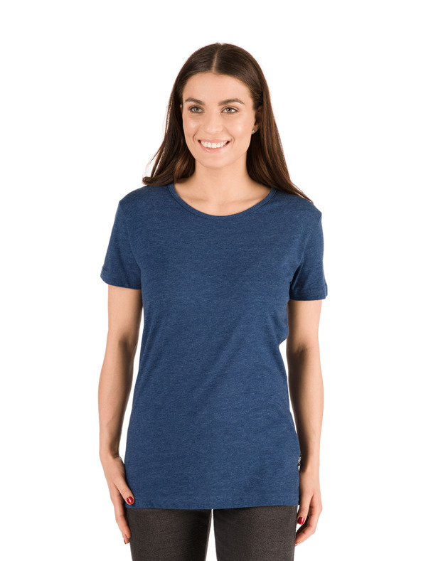 Sam 73 Temno modra ženska majica s tiskom SAM 73