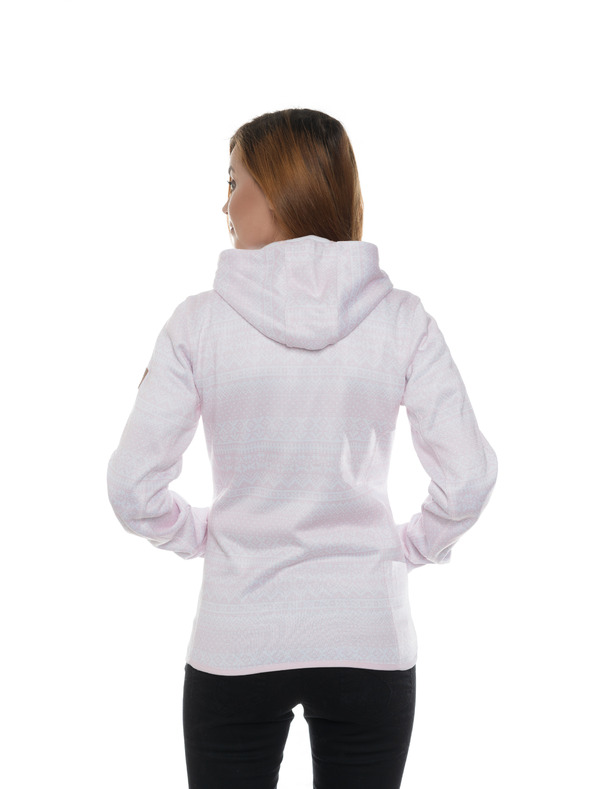 Sam 73 Rožnato-bela ženska vzorčasta jopica SAM 73 Minga