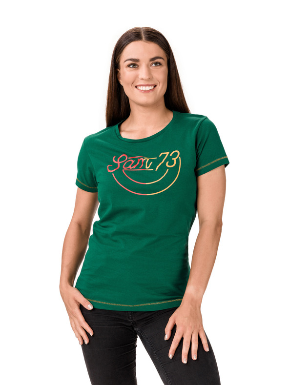 Sam 73 Zelena ženska majica SAM 73 Cerina