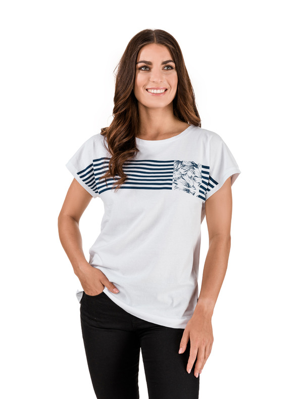 Sam 73 Bela ženska majica SAM 73 Defina