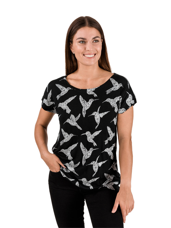 Sam 73 Črna ženska majica SAM 73