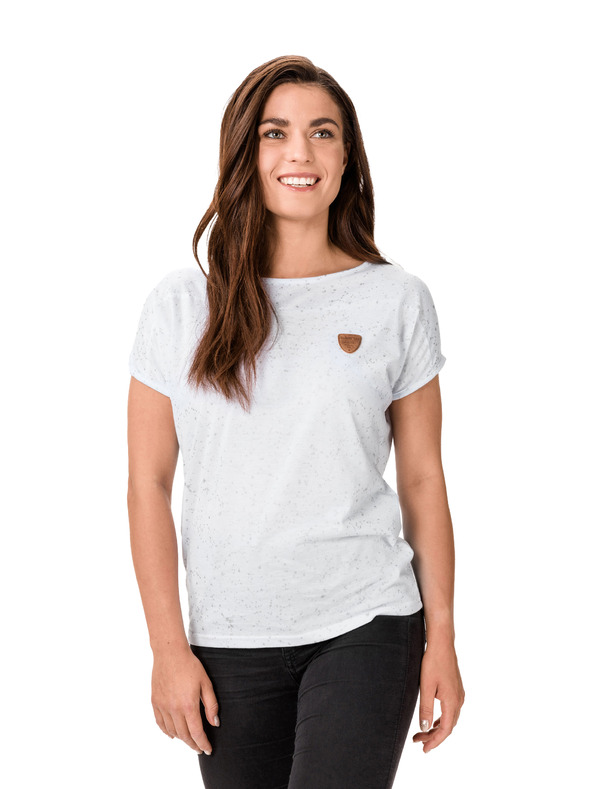 Sam 73 Bela ženska vzorčasta majica SAM 73 Tracey