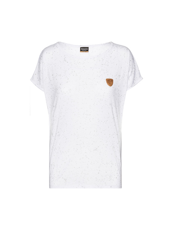 Sam 73 Bela ženska vzorčasta majica SAM 73 Tracey