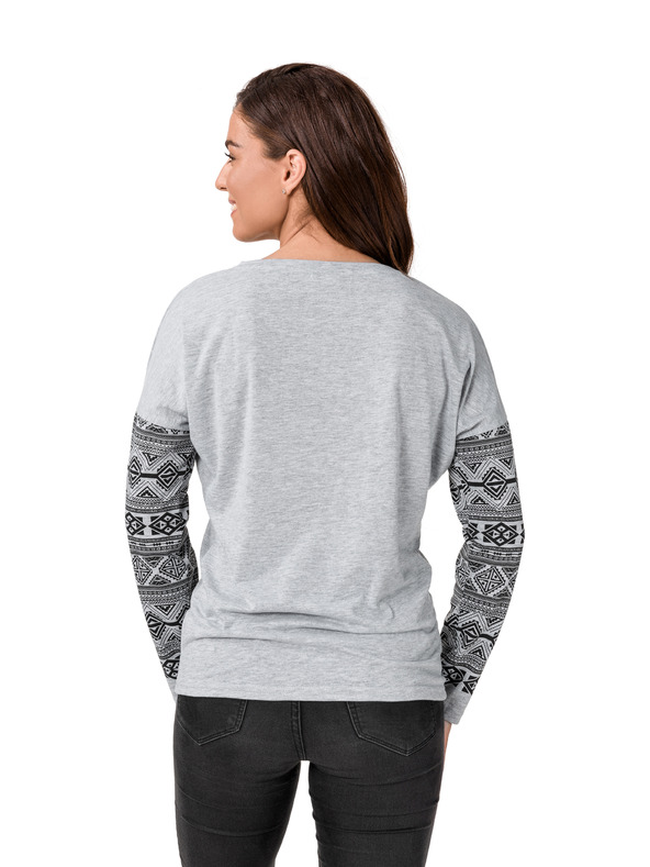 Sam 73 Sivo žensko majico SAM 73 Beatrice