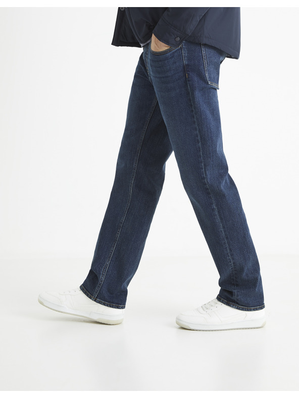 Celio Temno modre moške kavbojke ravnega kroja Celio