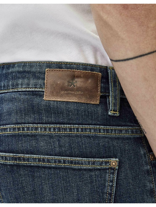 Celio Temno modre moške kavbojke ravnega kroja Celio