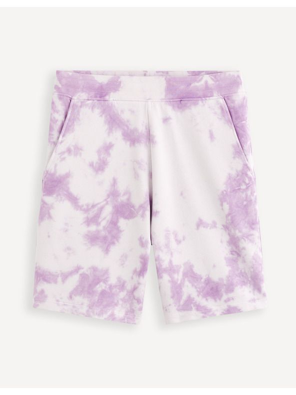 Celio Vijolične moške batik hlače Celio Doengame