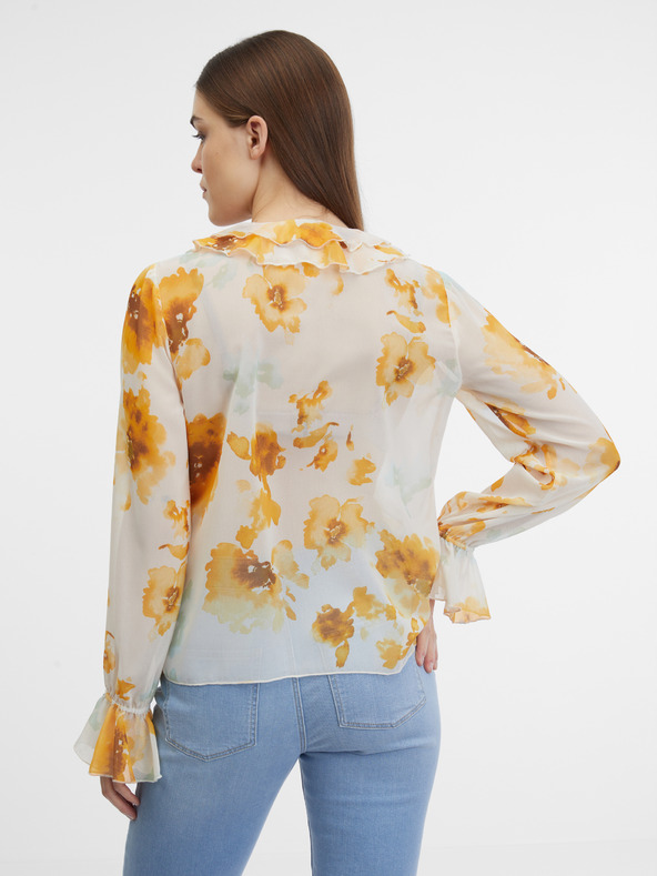Orsay Bela ženska cvetlična bluza ORSAY