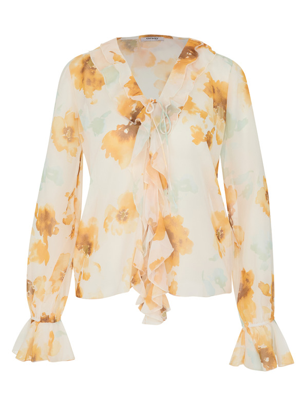 Orsay Bela ženska cvetlična bluza ORSAY