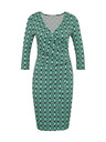 Orsay Zelena ženska obleka do kolen ORSAY