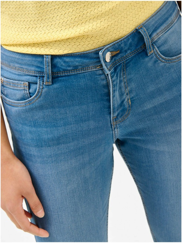 Orsay Modre denim tričetrtinske kratke hlače ORSAY