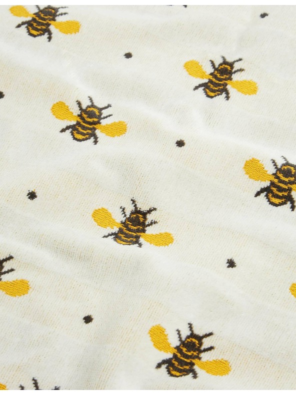 Marks & Spencer Komplet 2 brisač iz čiste bombaža zotiskom čebel Marks & Spencer rumena