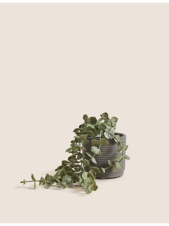 Marks & Spencer Umetni viseči svečnik v betonskem lončku Marks & Spencer zelena