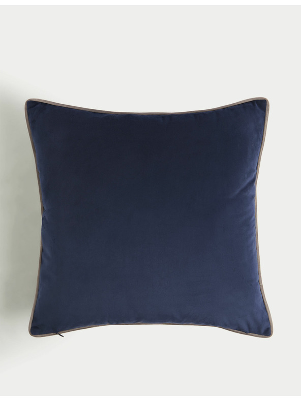 Marks & Spencer Žametna okrašena blazina z motivom ptic Marks & Spencer mornarsko modra