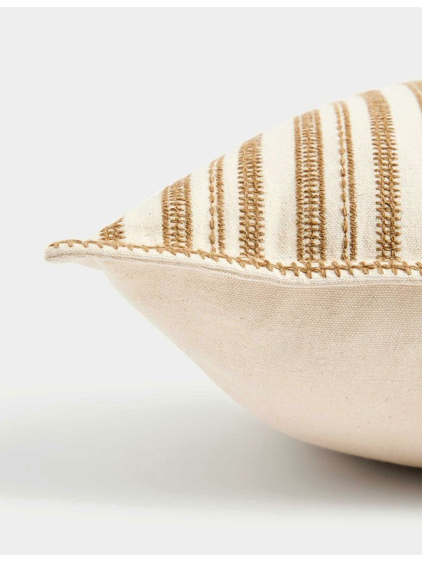 Marks & Spencer Prižasta blazina z vezenino, iz čiste bombaževine Marks & Spencer rumena