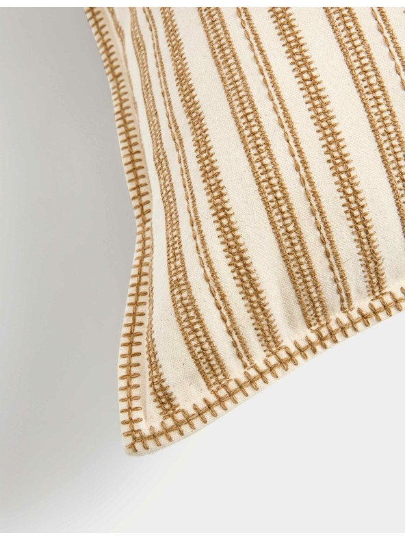 Marks & Spencer Prižasta blazina z vezenino, iz čiste bombaževine Marks & Spencer rumena