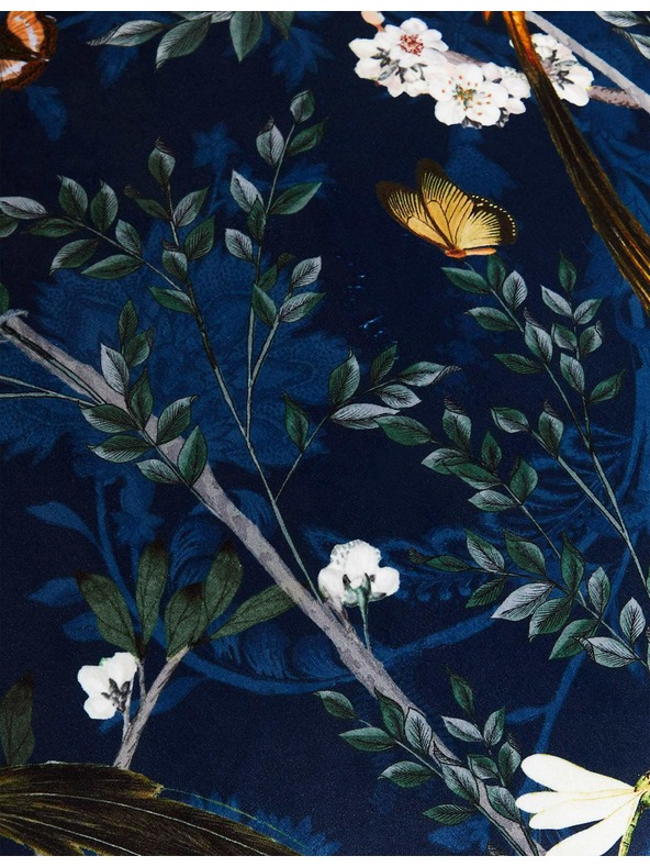 Marks & Spencer Žametna blazina s ptički Marks & Spencer mornarsko modra