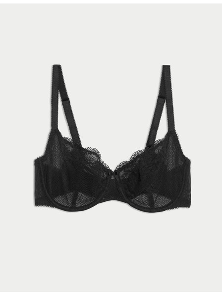 Marks & Spencer Balkonska modna halja Jasmine z žicami in čipko, vel. A–E Marks & Spencer črna