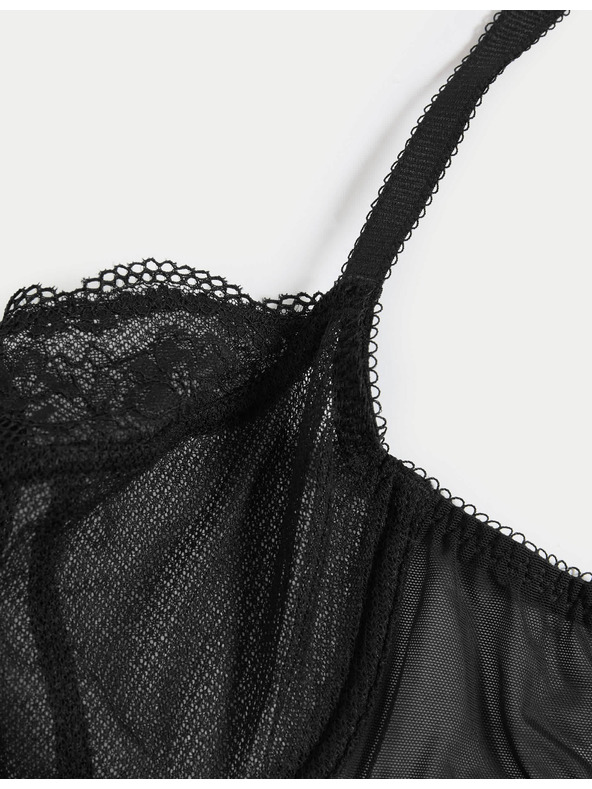 Marks & Spencer Balkonska modna halja Jasmine z žicami in čipko, vel. A–E Marks & Spencer črna