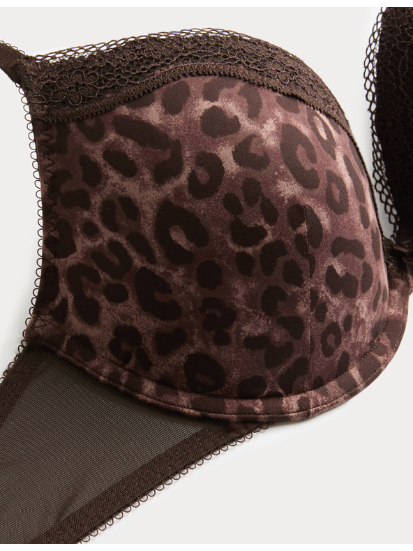 Marks & Spencer Čipkast push-up dekolte nedrček Jasmine z žicami, (vel. A–E) Marks & Spencer rjava