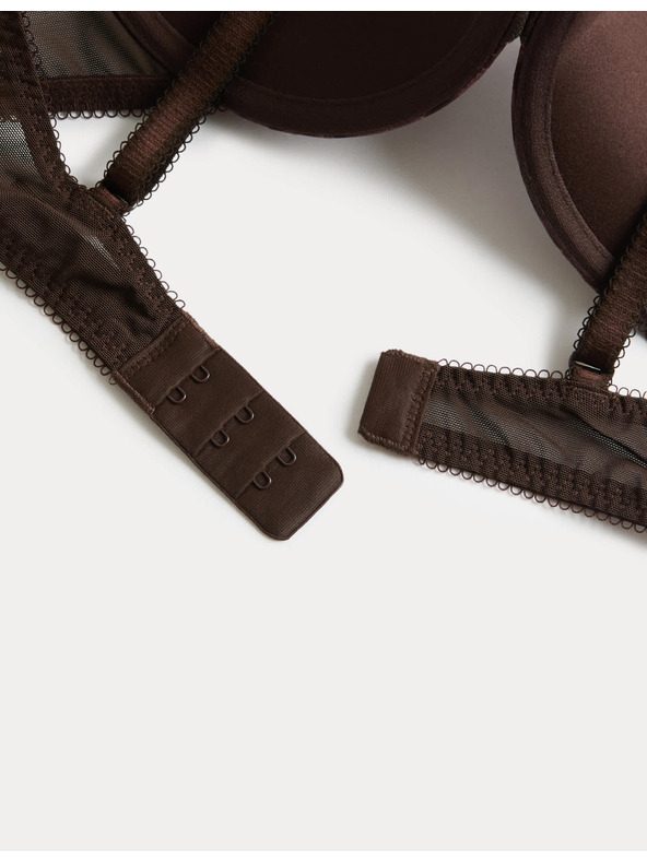 Marks & Spencer Čipkast push-up dekolte nedrček Jasmine z žicami, (vel. A–E) Marks & Spencer rjava