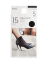 Marks & Spencer Paket 5 parov neprozornih nogavic, 15 DEN Marks & Spencer črna