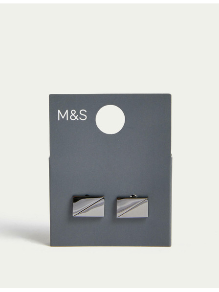Marks & Spencer Kovinske manšetne gumbe Marks & Spencer sive barve