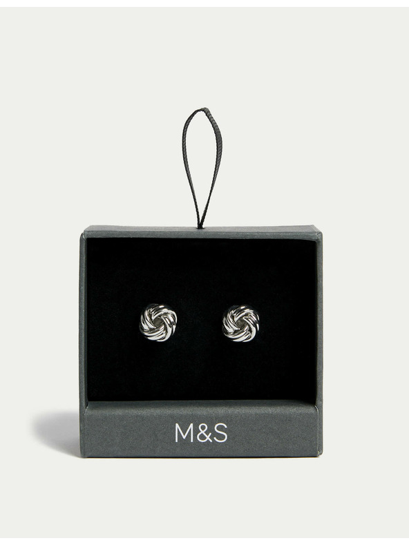 Marks & Spencer Manšetni gumbi v obliki vozla Marks & Spencer srebrna