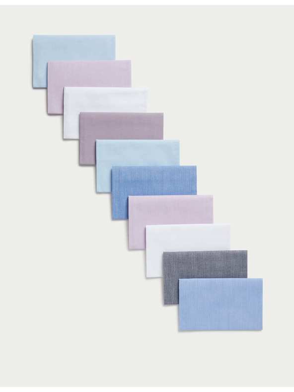 Marks & Spencer Antibakterijski robčki iz čiste bombaževine, 10 kosov v paketu Marks & Spencer modra