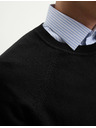 Marks & Spencer Pulover iz čistega bombaža z ovratnikom Marks & Spencer črna