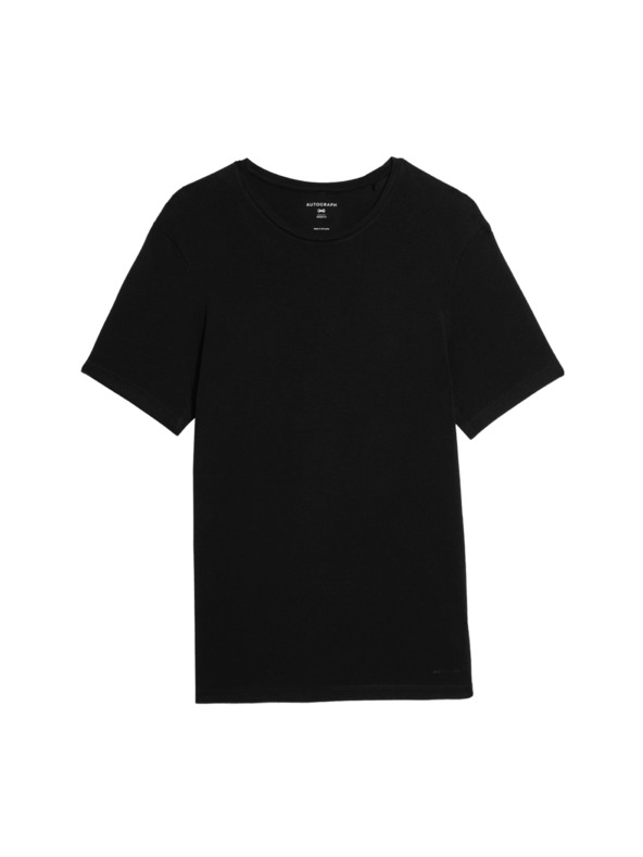 Marks & Spencer Majica iz bombažne mešanice Supima® Marks & Spencer črna