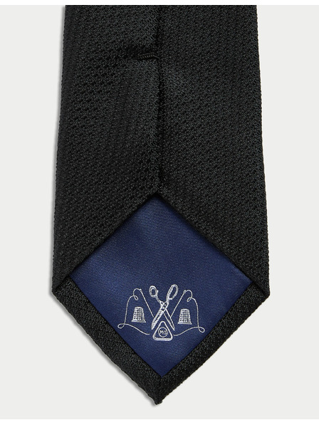 Marks & Spencer Kravata iz 100% svile z teksturo Marks & Spencer črna