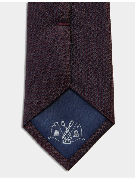 Marks & Spencer Kravata iz 100% svile z teksturo Marks & Spencer rdeča