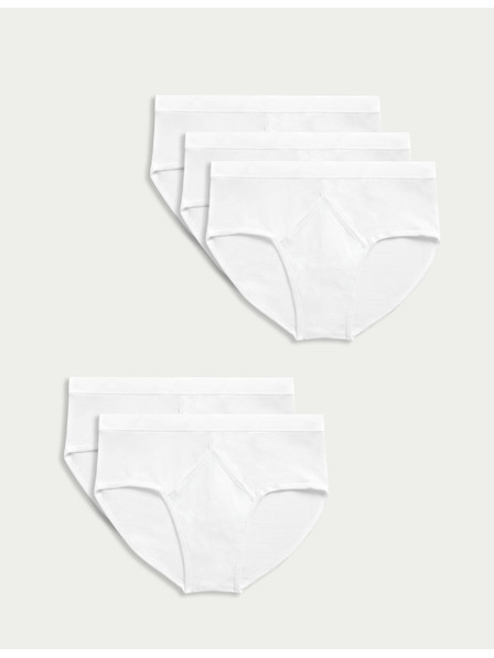 Marks & Spencer Bombažne spodnjice, 5 kosov Marks & Spencer bela