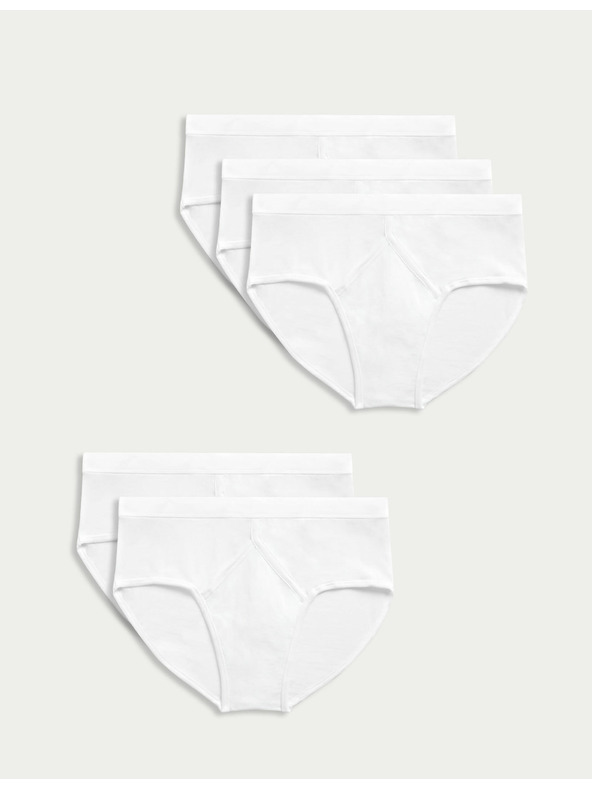 Marks & Spencer Bombažne spodnjice, 5 kosov Marks & Spencer bela