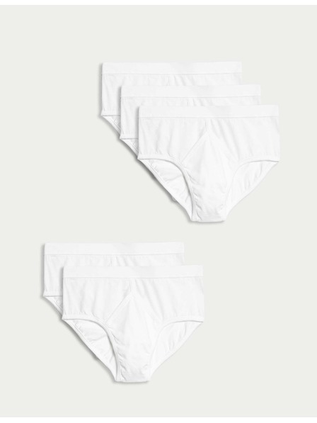 Marks & Spencer Bombažne spodnjice, 5 kosov Marks & Spencer bela