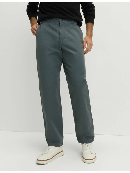 Marks & Spencer Hlače z motivom ribje kosti, iz čiste bombaže Marks & Spencer zelena