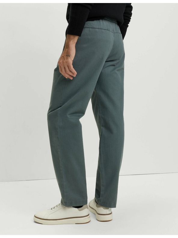 Marks & Spencer Hlače z motivom ribje kosti, iz čiste bombaže Marks & Spencer zelena