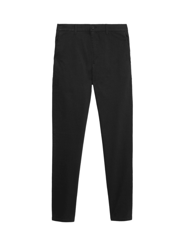 Marks & Spencer Marks & Spencer črne raztegljive hlačne nogavice chino tankega kroja