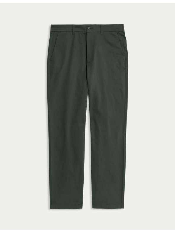Marks & Spencer Raztegljive hlače chino regular fit Marks & Spencer sive barve
