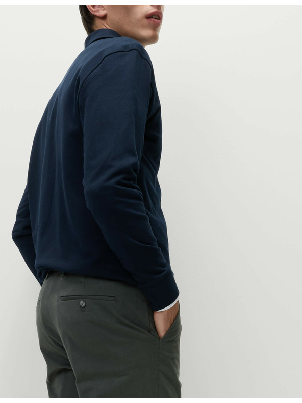 Marks & Spencer Raztegljive hlače chino regular fit Marks & Spencer sive barve