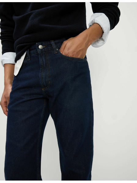 Marks & Spencer Gladke kavbojke ravnega kroja iz čiste bombaževine Marks & Spencer mornarsko modra