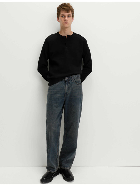 Marks & Spencer Authentic ohlapne trdne kavbojke Marks & Spencer modra