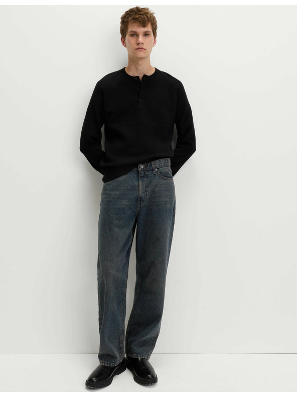 Marks & Spencer Authentic ohlapne trdne kavbojke Marks & Spencer modra