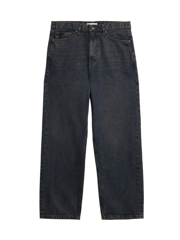 Marks & Spencer Authentic ohlapne trdne kavbojke Marks & Spencer modra