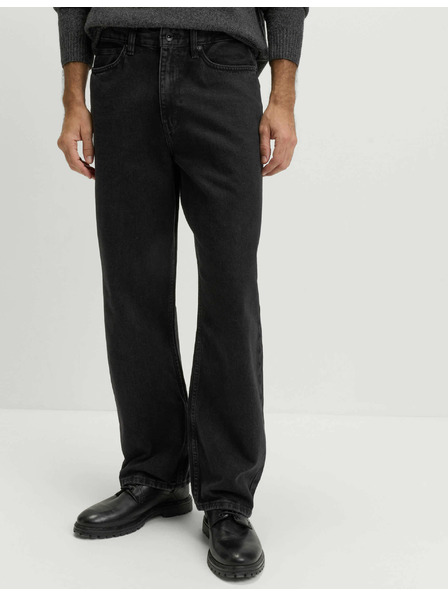 Marks & Spencer Authentic ohlapne trdne kavbojke Marks & Spencer črna