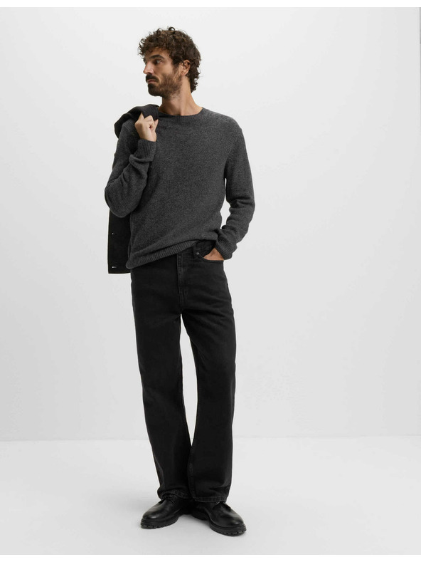 Marks & Spencer Authentic ohlapne trdne kavbojke Marks & Spencer črna