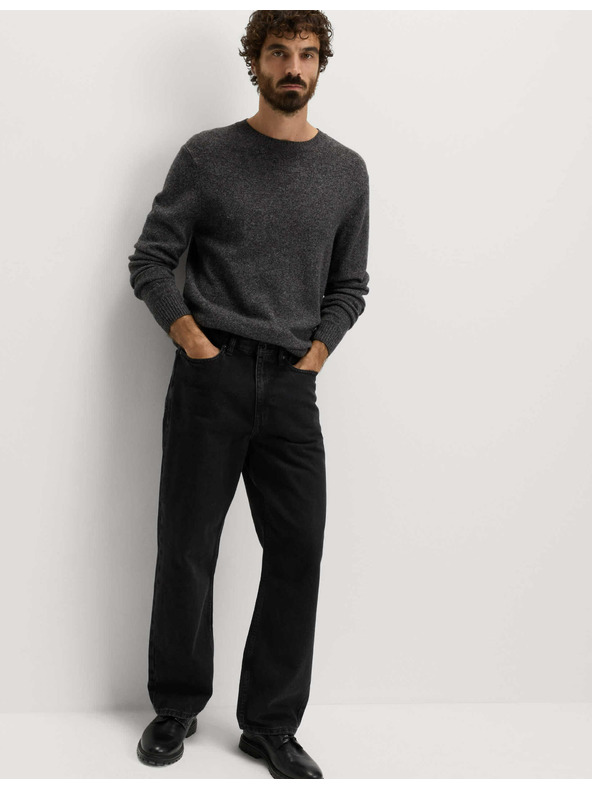 Marks & Spencer Authentic ohlapne trdne kavbojke Marks & Spencer črna