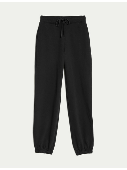 Marks & Spencer Trenirka z manšetami, z visokim deležem bombaža in vrvico Marks & Spencer črna